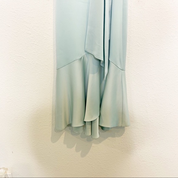 NWT Jonathan Simkhai Seafoam Mia Satin Midi Dress - Picture 6 of 11